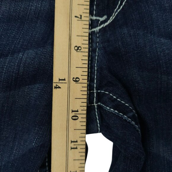 Ariat R.E.A.L. Mid Rise Boot Cut Jeans Womens 32 Thick Stitch Stretch 5 Pocket - Picture 13 of 14